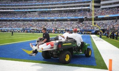 Chiefs WR Rashee Rice on cart