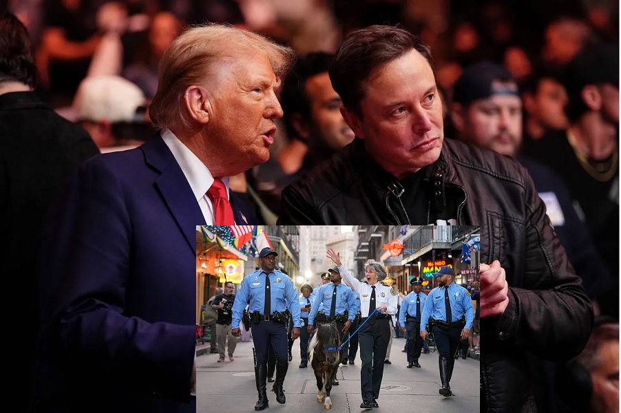 elon musk with trump super bowl