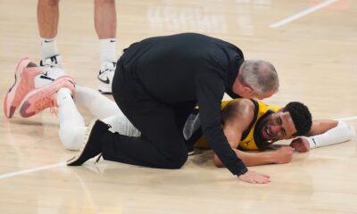 Tyrese Haliburton in pain