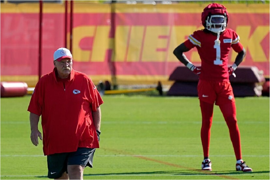 andy reid and xavier worthy